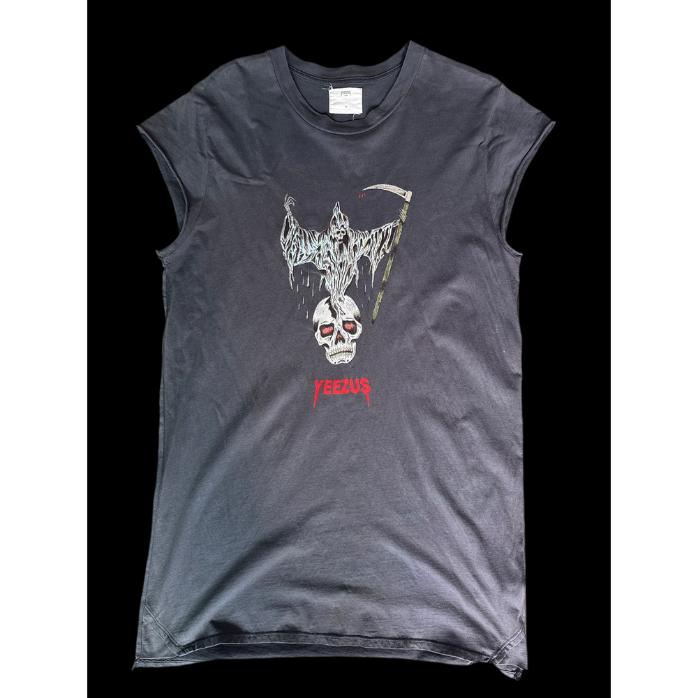 2013 Kanye West Yeezus Tour Grim Reaper Skull Tee Size M